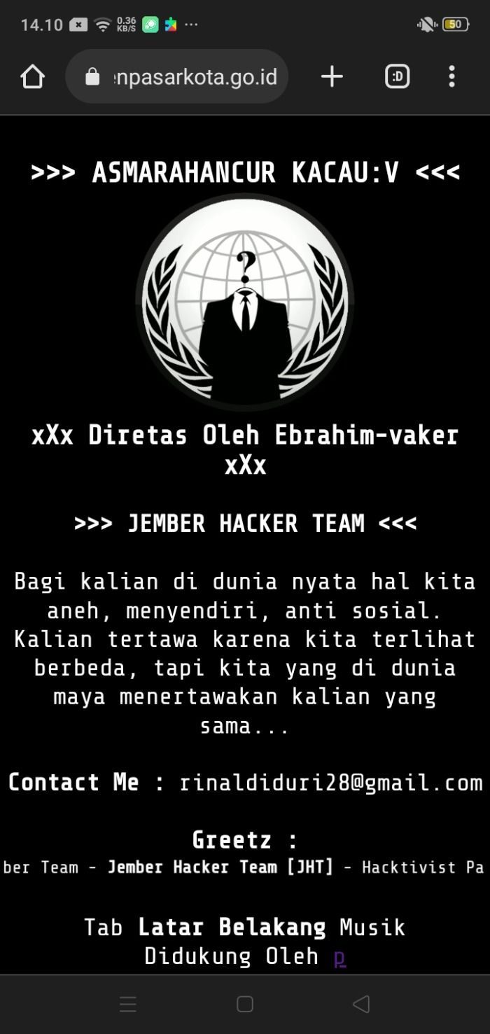 Hacker Bernama Ebrahim-vaker Meretas situs pemerintah