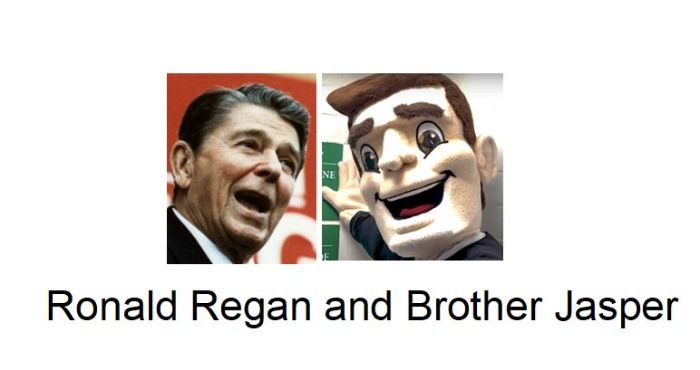 Brother Jasper and Ronald Reagan Separated at Birth
